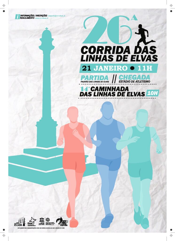 26ª Corrida das linhas de Elvas, celebra os 359 anos de uma batalha histórica.