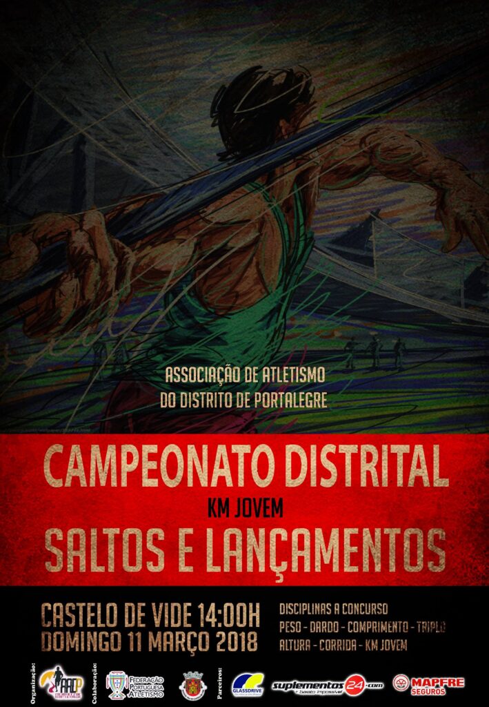 CAMPEONATO DISTRITAL DE LANÇAMENTOS, SALTOS E KM JOVEM